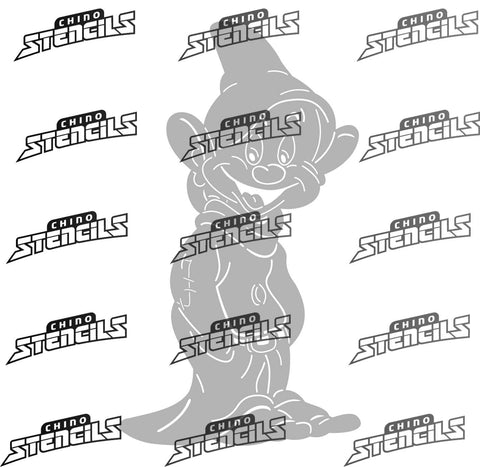 Cartoon Doopey  # 78 art stencil