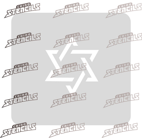 Jewish Star # 989 art stencil