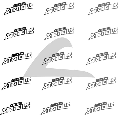 Pokemon Ash Logo art stencil / template