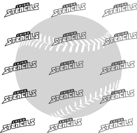 Baseball / Softball # 842 art stencil Template
