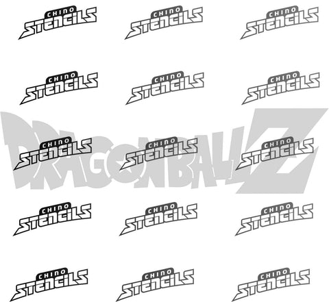 Dragon Ball Logo 3 #1604C art stencil