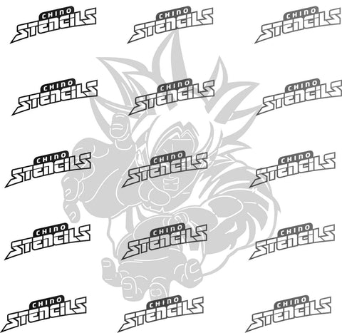 Dragon Ball Fireball Goku #1604E art stencil