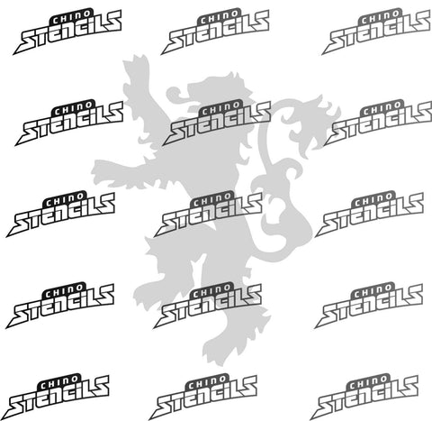 Game of Thrones Lannister art stencil Template