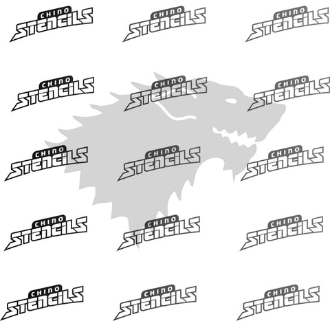 Game of Thrones Stark art stencil Template