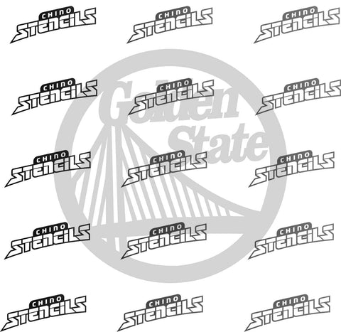 Basketball Golden State #2 art stencil