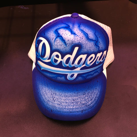 Airbrush Hat fan art Dodgers