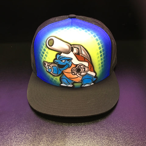 Airbrushed Hat fan art Blastoise