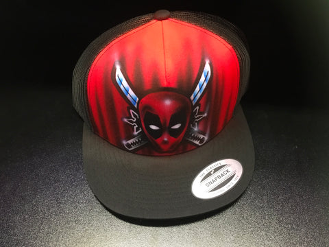 Airbrush Hat Deadpool fan art
