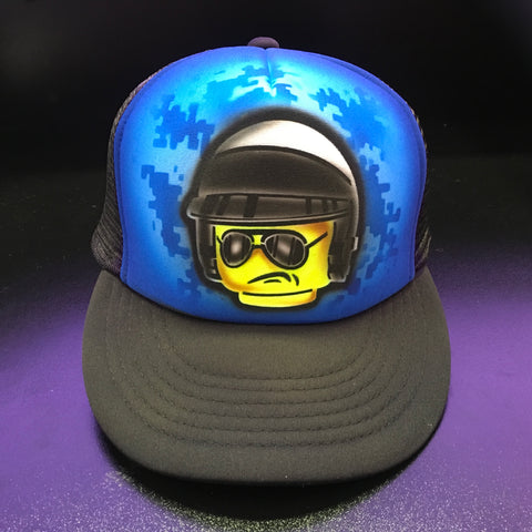 Airbrush Hat Lego Bad Cop fan art