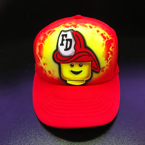 Airbrush Hat Fireman fan art