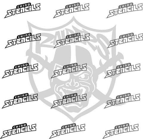 Football Raiders #1 art stencil