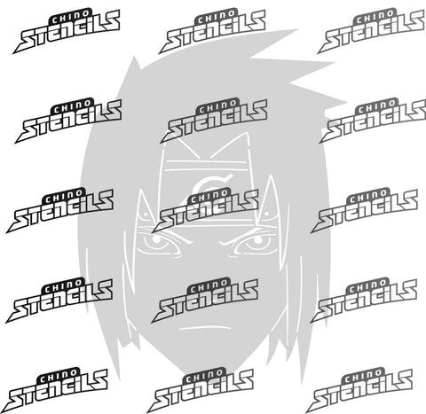 Naruto Sasuke #1583 Fan art stencil