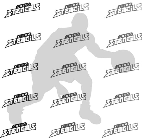 Basketball Player 2 art stencil