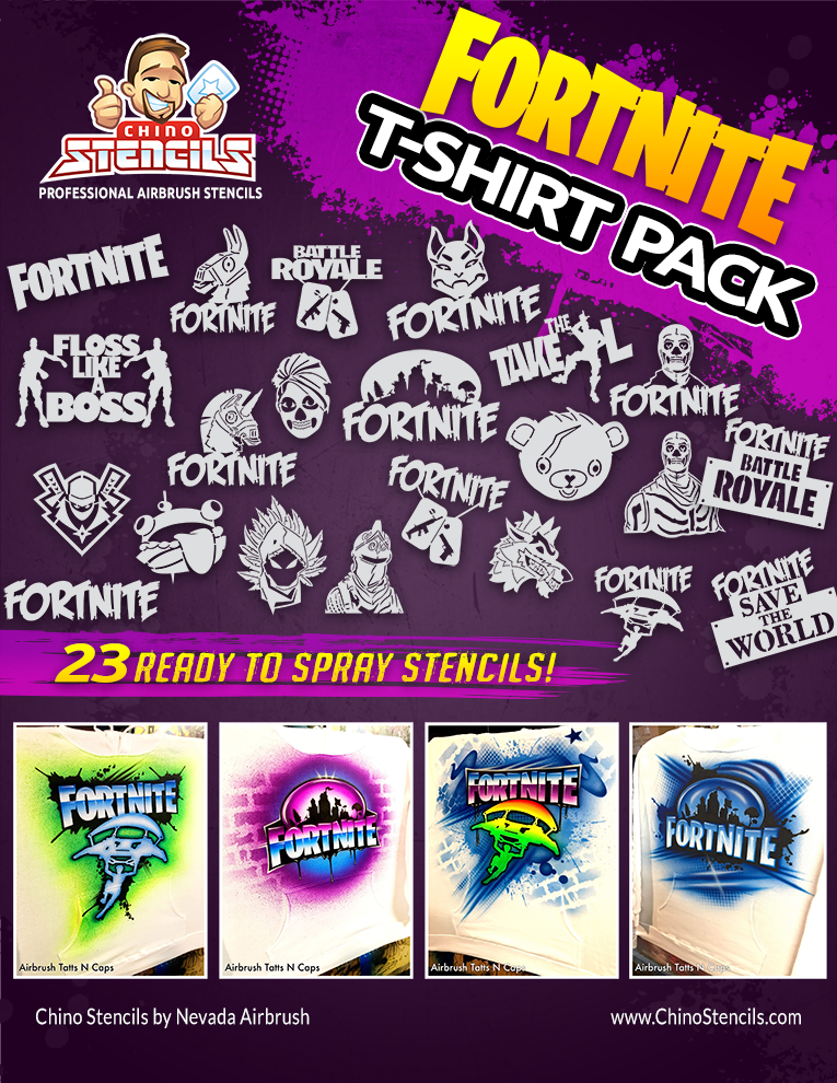 Fort Hat and Tshirt Stencil Pack – Chino Stencils