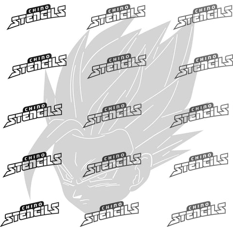 Dragon Ball Gohan #1604D art stencil