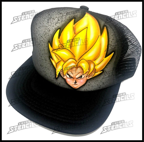 Dragon Ball Goku B #1484 B Hat airbrush art stencil hobby template Fan art gift