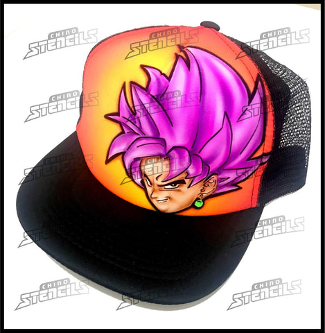 Dragon Ball Goku Black #1484 A Hat airbrush art stencil hobby template Fan art gift