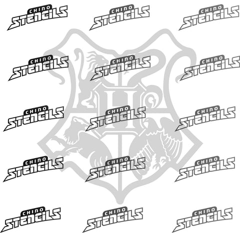 Harry Potter / Hogwarts Crest # 1851 (A) art stencil / template