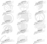 Pro Basketball hat stencils