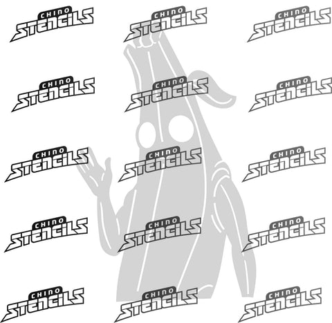 Gamer Fort Nite Peely #1786 art stencil