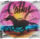 Horse Runnin #1956 art stencil / template