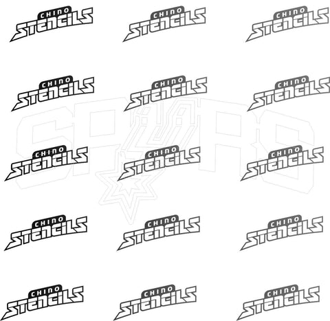 Basketball Spurs # 1438 (A) Art Stencils