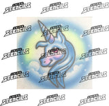 Unicorn # 1129 art stencil / template