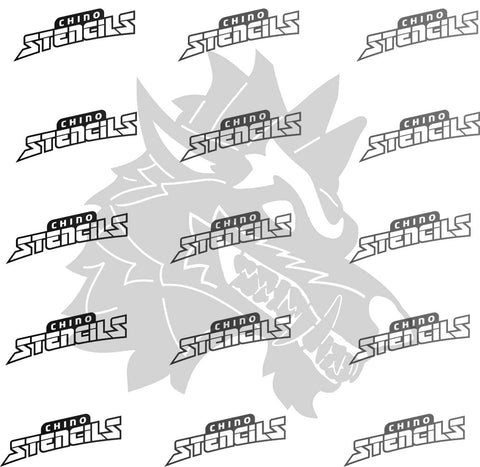 Gamer Fort Nite Werewolf #1608 art stencil